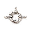 Brass Spring Ring Clasps KK-D407-01P-C-1