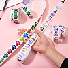 2 Rolls 2 Colors Dog Paw Print Paper Stickers DIY-TA0011-56-6