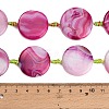 Natural Banded Agate Coin Beads Strands GG-CBAE0EB-06B-5