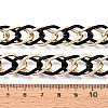 Aluminium Two Tone Rhombus Link Chains CHA-N004-05EBG-3