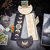 4Pcs 4 Style Wood Candle Holders & Tarot Card Stands DJEW-GF0001-47B-4