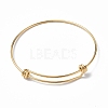 Ion Plating(IP) Adjustable 304 Stainless Steel Bangles Making X-MAK-F286-01G-1