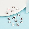 Brass Rhinestone Spacer Beads RB-A014-L6mm-21S-5