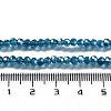 Electroplate Transparent Glass Beads Strands EGLA-A035-T3mm-A12-4