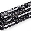 Baking Paint Transparent Glass Beads Strands DGLA-N011-6mm-10-1