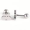201 Stainless Steel Barbell Cartilage Earrings EJEW-R147-14-4