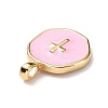 Brass Enamel Pendants KK-G417-01LG-10-3