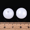 Rubberized Style Rainbow Opaque Acrylic Beads MACR-T010-14mm-08-01-4