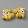 Squirrel Food Grade Eco-Friendly Silicone Beads SIL-WH0012-030H-2