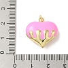Rack Plating Brass Enamel Pendants KK-S366-05G-09-3