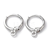 Rack Plating Brass Hoop Earring Settings KK-F090-14P-1