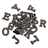 Alphabet Resin Rhinestone Patches DIY-TAC0005-45H-2