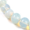 Opalite Rondelle Graduated Beaded Necklaces for Women Men NJEW-K388-02F-2