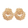 Rack Plating Brass Hollow Pendants KK-P244-12KCG-1