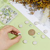 24 Bags Flat Round Cloth Cap Nail Buttons BUTT-BC0001-21E-3