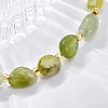 Natural Xiuyan Jade Beaded Bracelets for Women G-P563-07P-09-2