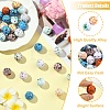 20Pcs Spray Painted Opaque Acrylic Beads ACRP-YW0001-17-5