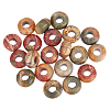  Natural Picasso Jasper European Large Hole Beads G-NB0003-72A-01-1