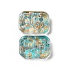 Transparent Spray Painted Glass Beads X-GLAA-I050-08I-2