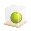 Transparent Acrylic Baseball Display Boxes ODIS-WH0030-58-1