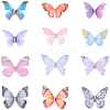 60Pcs 12 Styles 3D Gauze Butterfly Ornament Accessories FIND-SP0020-64A-7