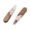 Resin and Walnut Pendants FIND-R051-08C-2