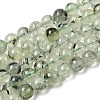 Natural Prehnite Beads Strands G-G457-6mm-03-2