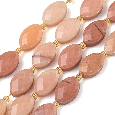 Natural Rouge Jade Beads Strands G-A295-A10-01-1