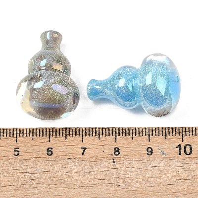 Electroplate & Luminous Opaque Resin Beads RESI-P046-13A-M-1