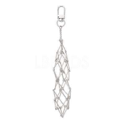 304 Stainless Steel Pouch Empty Stone Holder Pendant Decoration SA-CJC5C8-P-1