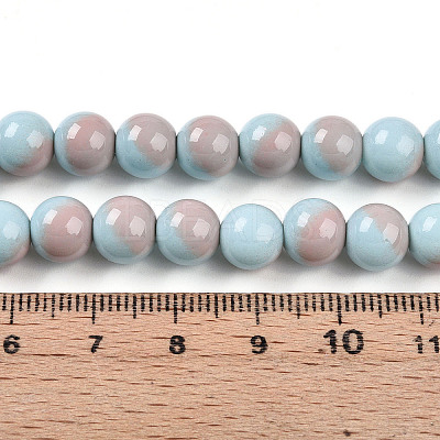 Baking Paint Glass Beads Strands DGLA-N012-8mm-06-1