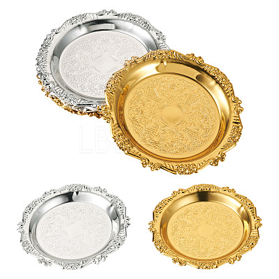 8Pcs 2 Colors Iron Tray DIY-MB0003-09-1