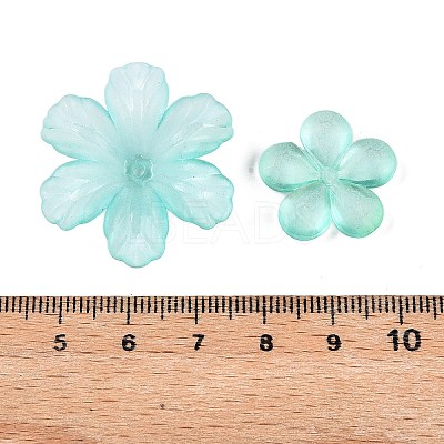 Transparent Acrylic Beads OACR-H039-04G-1