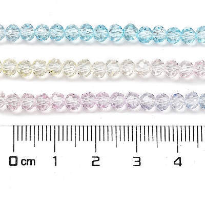 Transparent Painted Glass Beads Strands X1-DGLA-A034-T3mm-A21-1