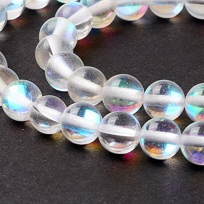 Synthetic Moonstone Beads Strands G-E573-02A-14-1