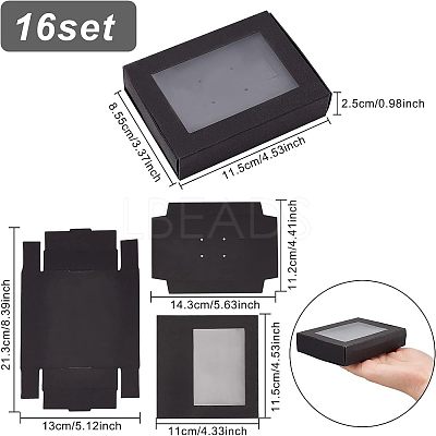Cardboard Box with Window CON-WH0086-022A-1