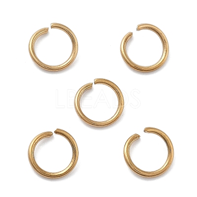Ion Plating(IP) 304 Stainless Steel Open Jump Rings X-STAS-M081-01G-03-1