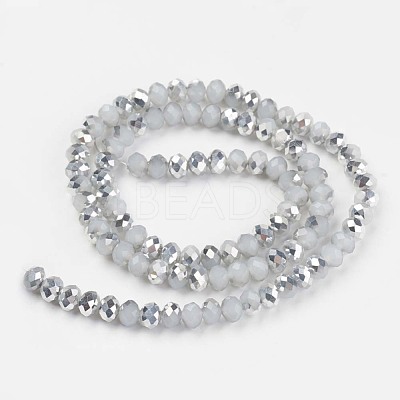 Electroplate Glass Beads Strands EGLA-A034-J8mm-M03-1