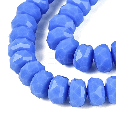 Opaque Glass Beads Strands GLAA-Q114-01A-B03-1