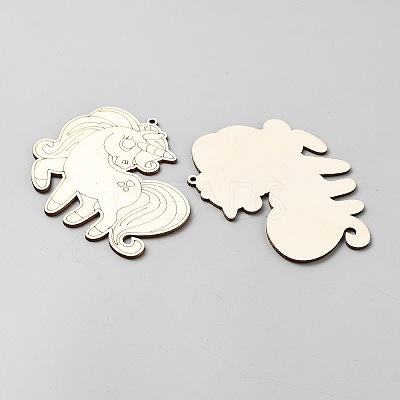 Unicorn Unfinished Wood Pieces WOOD-CJC0007-04A-1