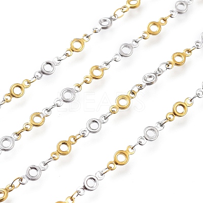 304 Stainless Steel Round Ring Link Chains CHS-M003-07-1