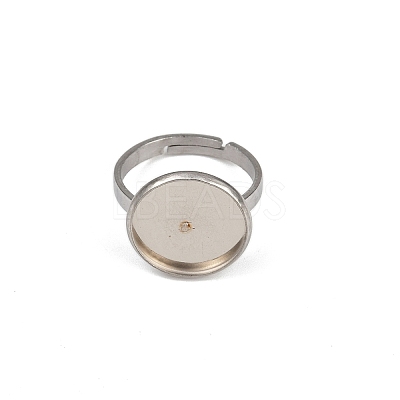 304 Stainless Steel Cuff Ring Components STAS-D372-05P-02A-1