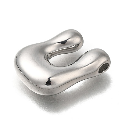 304 Stainless Steel Pendants STAS-S166-02P-21-1