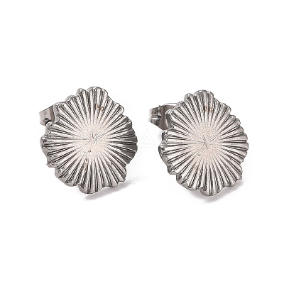 Non-Tarnish 304 Stainless Steel Stud Earring Finding STAS-C059-01P-1