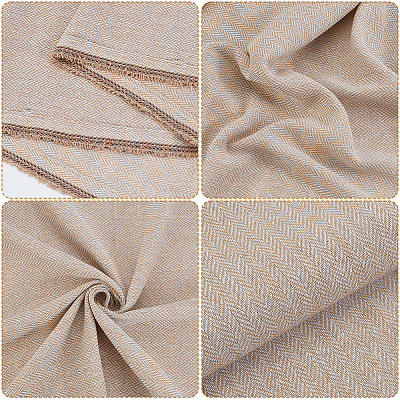 Herringbone Patterned Tweed Fabric for Clothing Accessories DIY-WH0579-94A-1