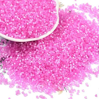 Imitation Cat Eyes Glass Seed Beads X-SEED-H003-03T-1