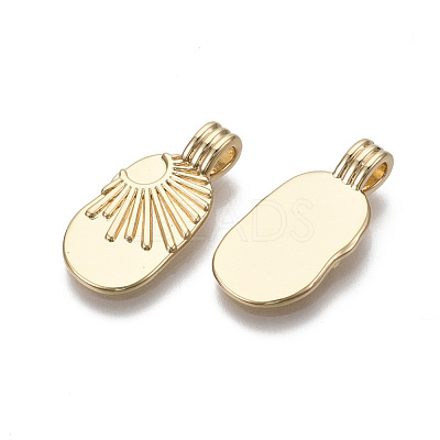 Brass Pendants KK-R133-006-03G-NF-1