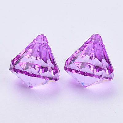 Transparent Acrylic Pendants TACR-Q260-D-V-1