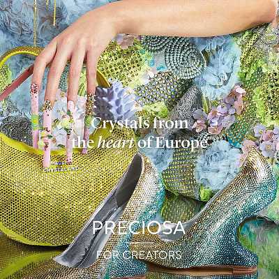 Preciosa&reg Crystal Hotfix Flatback Stones Y-PRC-HSS16-80250-200-1
