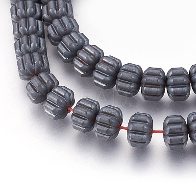 Non-magnetic Synthetic Hematite Bead Strands G-I208-05F-A-1